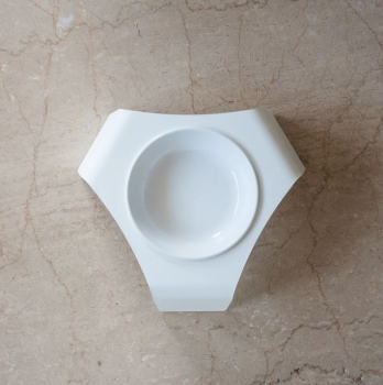 Preview: Lucy Balu DELI Katzen Futter- oder Wassernapf weiss